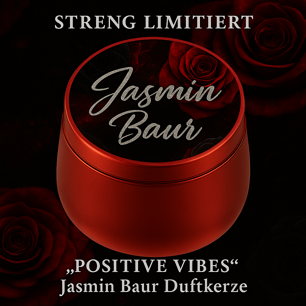 „Positive Vibes“ Jasmin Baur Duftkerze (VORBESTELLUNG) Lieferbar in 14 Tagen
