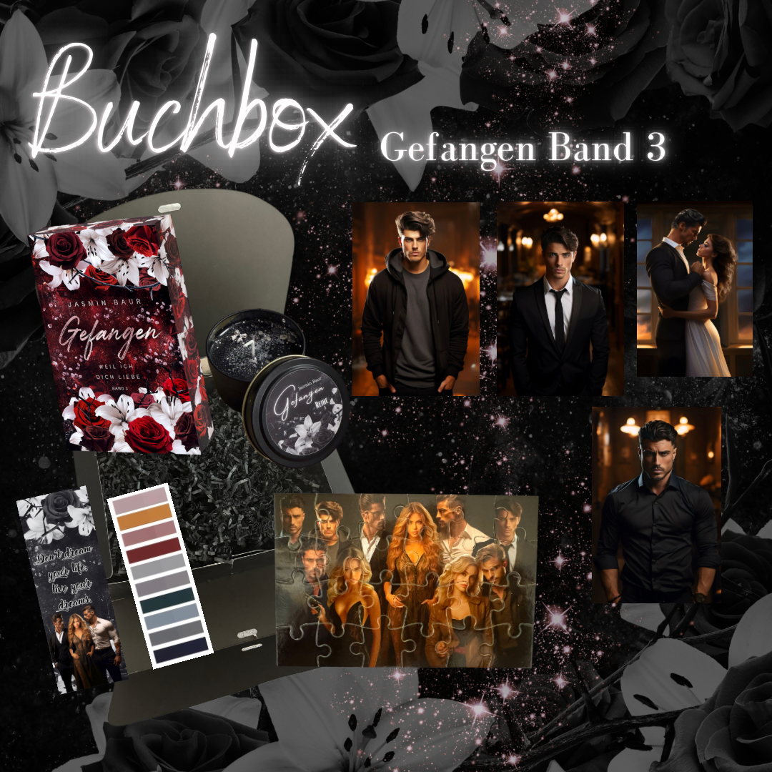 Buchbox Gefangen Band 3 mit FS