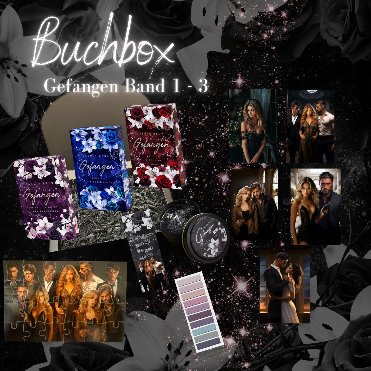 Buchbox Gefangen Band 1 -3 mit FS